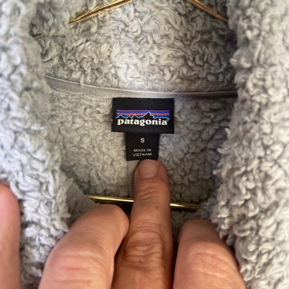 Patagonia Los Gatos 1/4 zip fleece jacket salt gray. EUC SZ small - Picture 5 of 7